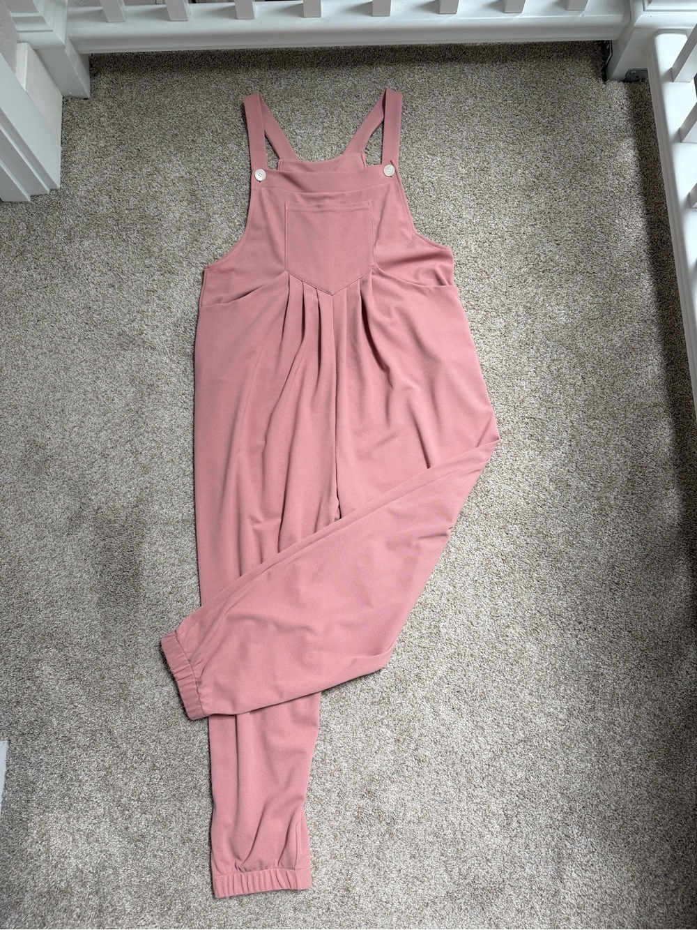 HALARA Pink Relaxed Overalls Jumpsuit